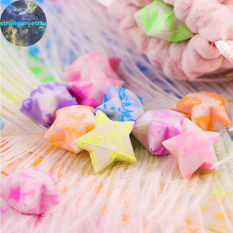Strongaroetrtu 210 แผ่น Origami กระดาษดาวน่ารักพับกระดาษ Lucky Star Origami Star แถบกระดาษสําหรับ DIY มือกระดาษศิลปะหัตถกรรม TH - รูปที่ 3