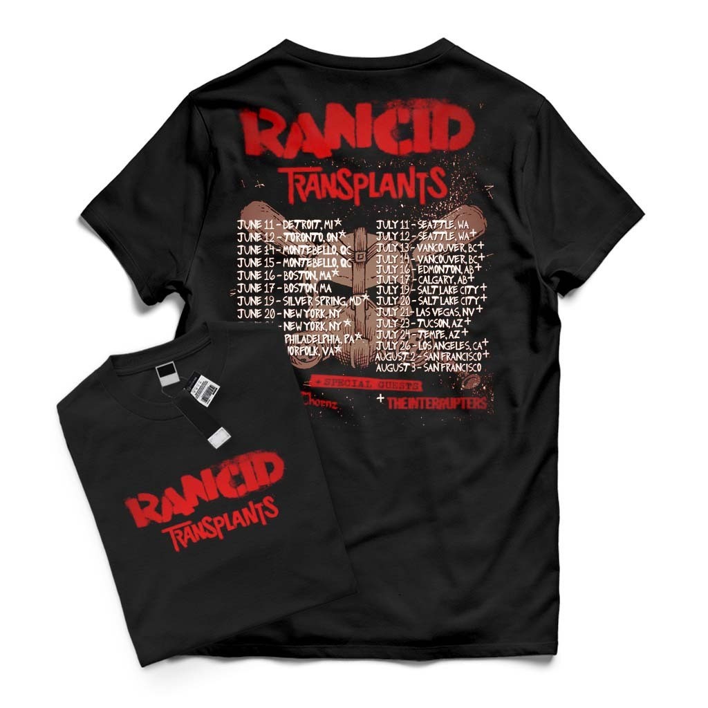 (C0D) RANCID เสื้อยืดสินค้าเพลง Punk Band วัสดุ 24s