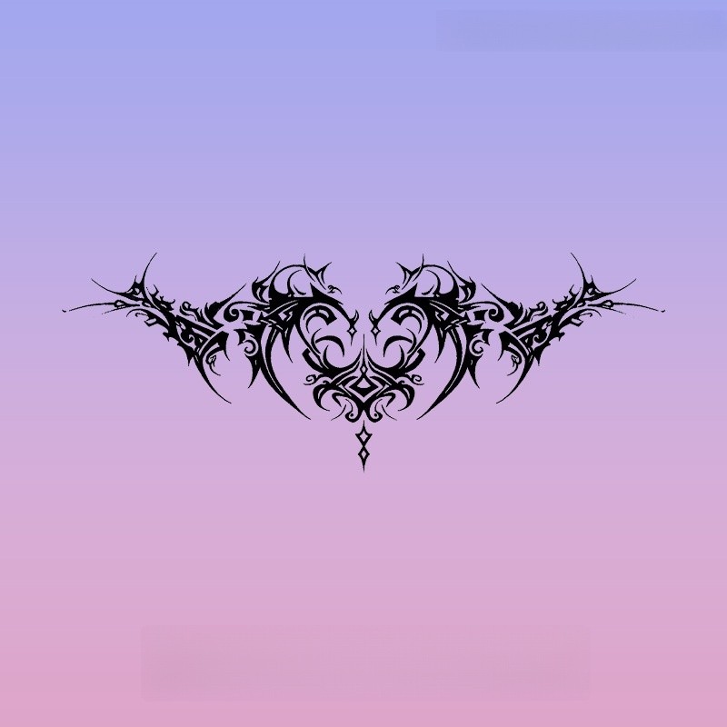 สีดําเพชรรูปแบบสักสาวเซ็กซี่กระดูกไหปลาร้าพืชสักสติกเกอร์รอยสักกันน้ํายาวนาน15วันสติกเกอร์ผิวชั่วคราวสักปลอม - รูปที่ 5