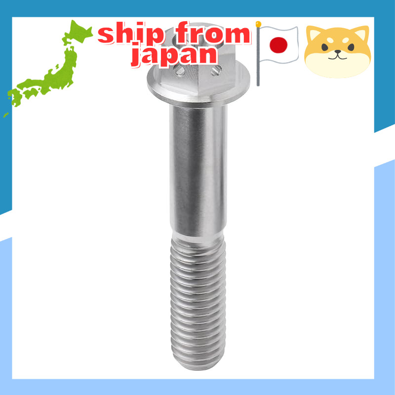 ZETA RACING Titanium Flanged Bolt M8×45mm P=1.25 (with Wiring Hole) Dirt Freak DIRTFREAK D6729 (Form