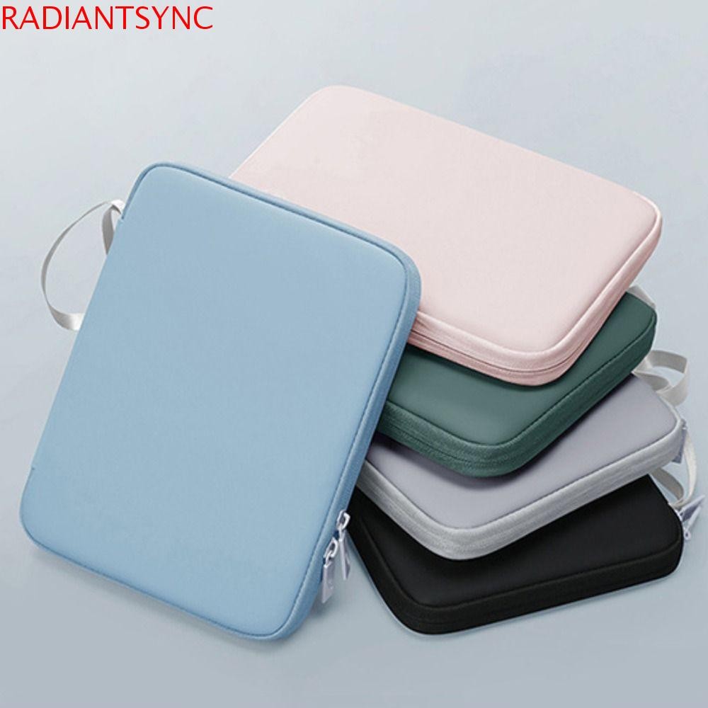 RADIANTSYNC แท็บเล็ตกระเป๋า,กันน้ํา 10.9 12.9 นิ้วกระเป๋าโน้ตบุ๊ค,สําหรับ Pad สีทึบกันกระแทกเรียบง่ายแล็ปท็อปกระเป๋าถือผู้หญิงของขวัญ