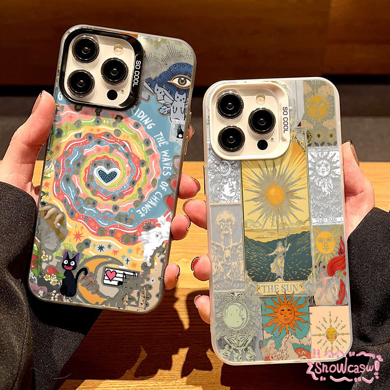 เคส VIVO Y27s Y17s Y12s Y15s Y21s Y27 Y12 Y35 Y36 Y02 Y15 Y16 Y22 Y11 Y20 Y17 Y91 Y21 Y31 ภาพวาดสีน้ำมันเทพธิดาน่ารักแมว