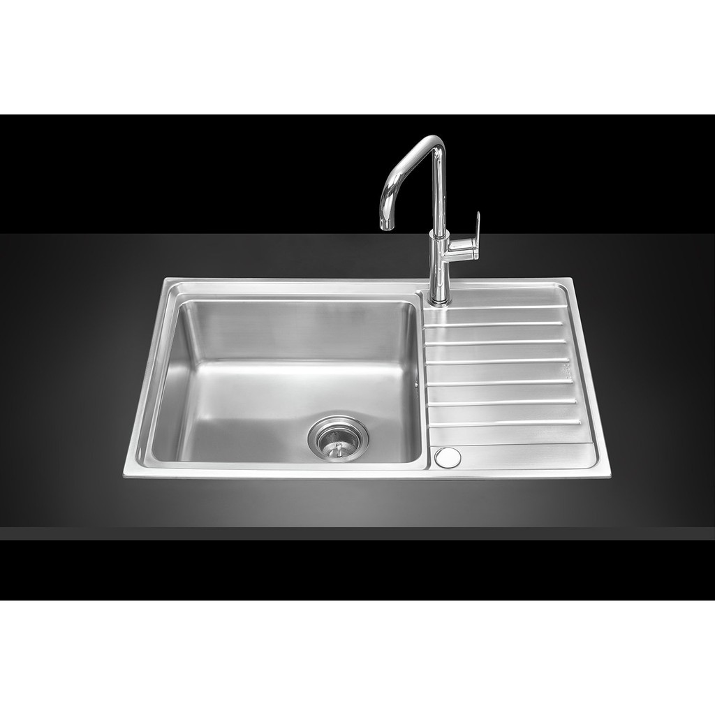 LOCAL789 MEX อ่างล้างจาน 1หลุม มีที่พัก รุ่น ELB80BM ร้านอยู่ในไทย