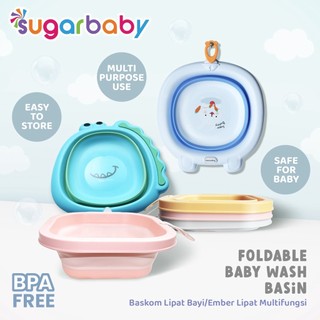 SUGAR BABY MURAH FOLDABLE BABY WASH BASIN / BASKOM LIPAT / EMBER LIPAT MULTIFUNGSI SUGARBABY