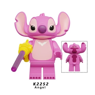 ภาพยนตร์ที่มีชื่อเสียงการ์ตูน Stitch Angel Lilo Building Blocks ตัวเลขการศึกษา Collective ของเล่นสําหรับเด็ก