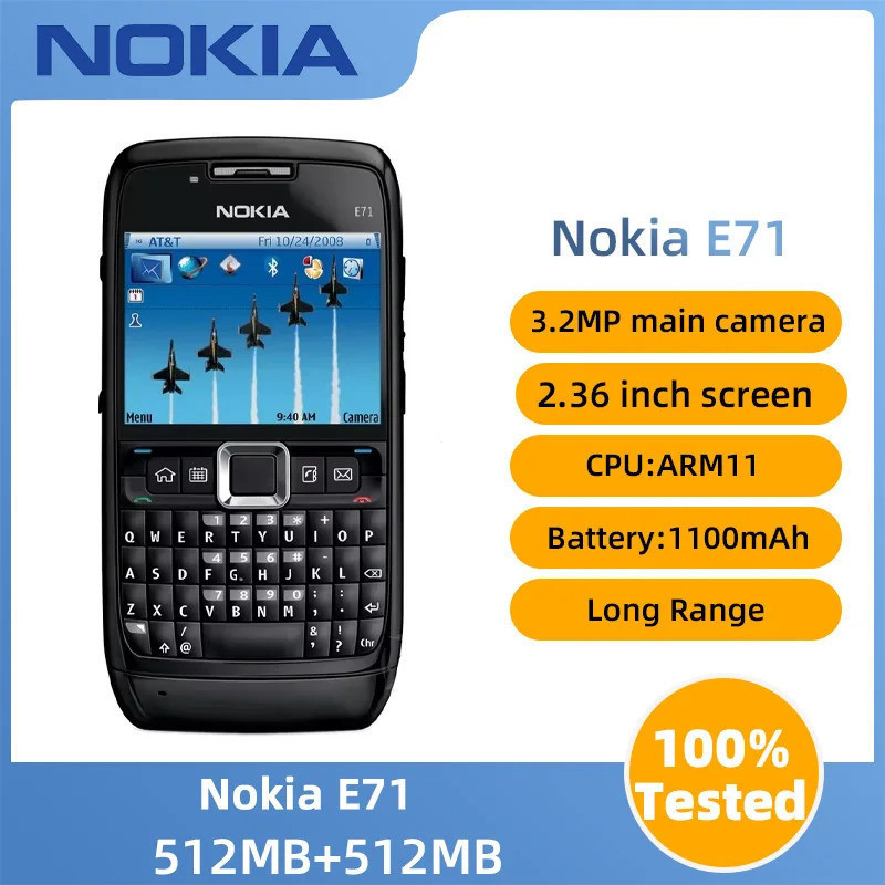 โทรศัพท์มือสองกล้อง Nokia E71 3G