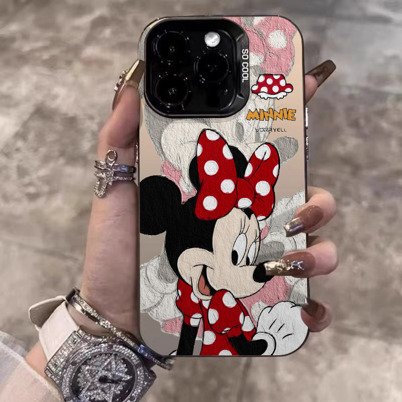 ️จัดส่งทันที️เคสไอโฟน11 13 14 15 16 Pro Max Disney Minnie Mouse cartoon Case For iPhone 13PM,16PM,15