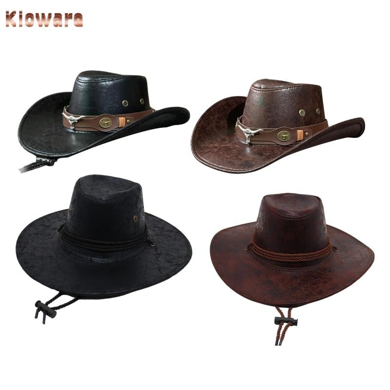 [โคลแวร์] หมวกคาวบอยผู้หญิง หมวกกันแดด มีสไตล์สำหรับการแสดง แค้มปิ้ง และการท่องเที่ยว