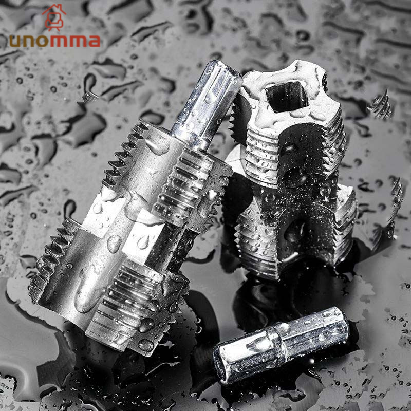 อุปกรณ์ต๊าปเกลียวท่อน้ํา ชุดทำเกลียวท่อ สองหัวประปา เหมาะสําหรับท่อประปา unomma