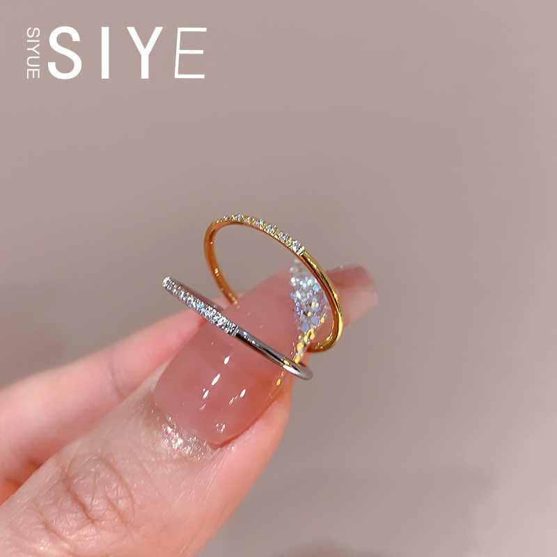 ใหม่ Ultra-Thin Titanium Steel Zircon สタイル แหวนผู้หญิง High-End วันวาเลนไทน์ของขวัญขายส่ง