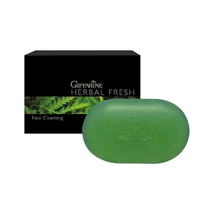 แท้ถูกชัวร์สบู่ล้างหน้า สมุนไพร เฮอร์เบิล เฟรช กิฟฟารีนHerbal Fresh
