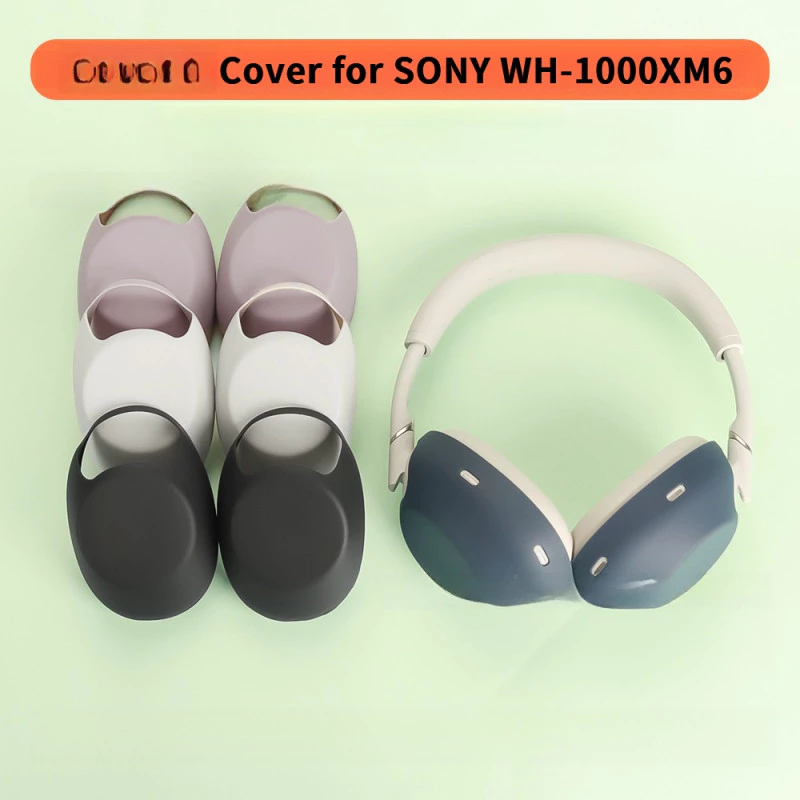 ใช้ได้กับหูฟัง SONY WH-1000XM6 ซิลิโคนครอบหูครอบคลุมหัวหูฟังครอบคลุม