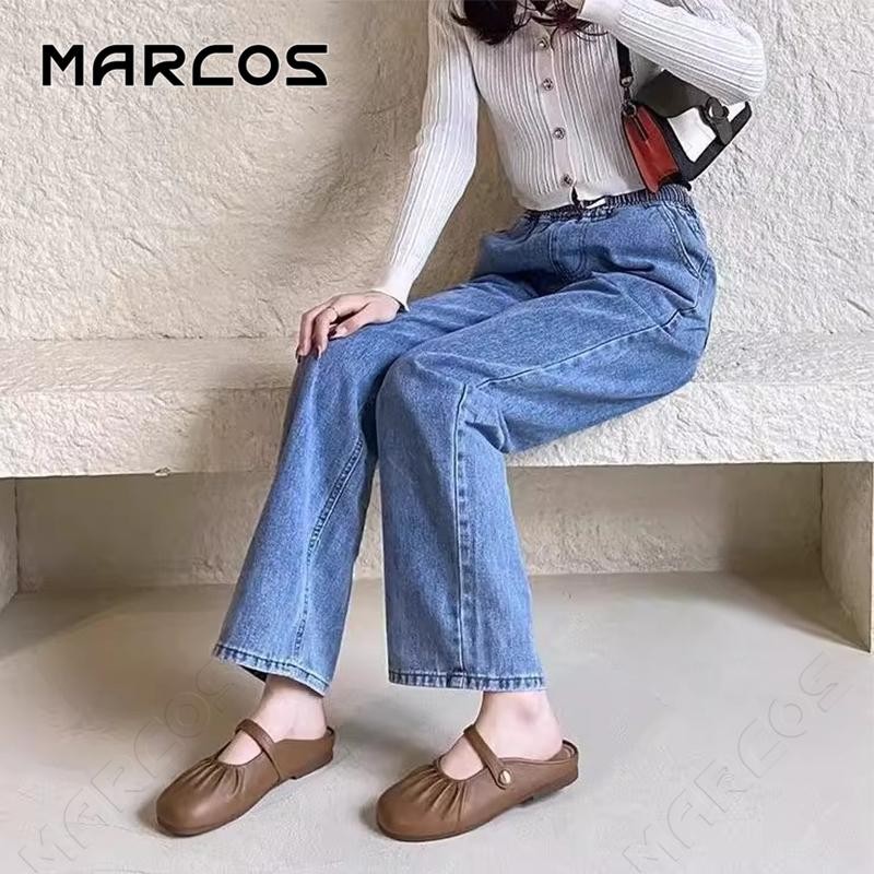 MARCOS การจัดส่งที่รวดเร็ว รองเท้าแบนสำหรับสุภาพสตรีมีน้ำหนักเบาไม่ลื่นนุ่มและมีฝาครอบเท้า พวกเขาเป็นสไตล์ฝรั่งเศสเล็ก01 ราคา ถูกที่สุด ดีลบีเคเค แกลเลอรีภาพที่ 6