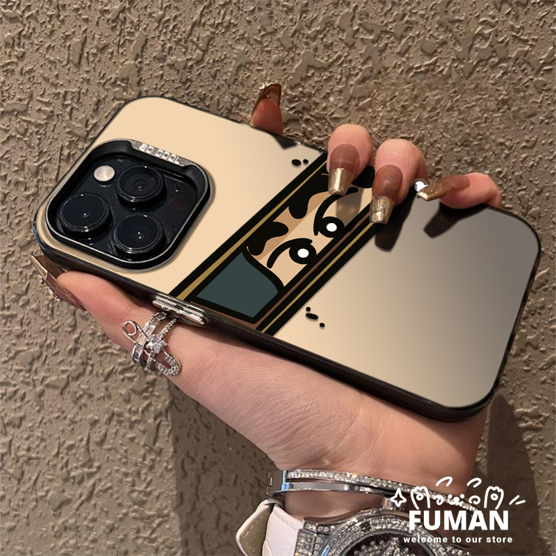 SAMSUNG ตลกเครยอนชินจังเคสโทรศัพท์สําหรับSamsung Galaxy S25 S24 S23 S22 S21 S20 Plus Ultra Lite FE S25 + S24 + S23 + S22 + S21 + S20 + เคสกันกระแทกการ์ตูนเลนส์ป้องกันปกอ่อน