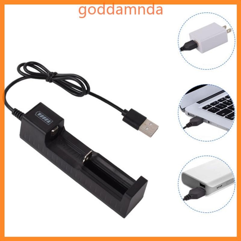 GODD เครื่องชาร์จ USB สําหรับ 4 2V 18650 18490 แบตเตอรี่ Li-ion อะแดปเตอร์ชาร์จอเนกประสงค์