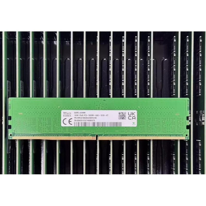 ใหม่ SK hynix 16GB DDR5 5600MHz เดสก์ท็อป RAM UDIMM 1Rx8 PC5-5600B-UA0 HMCG78AGBUA084N
