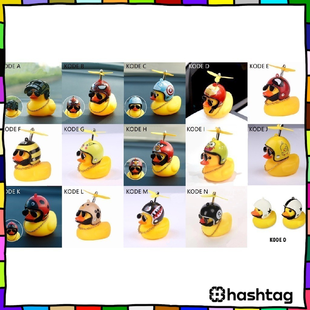 Hastag_iD HL0084 Duck LED Helmet Toy Car and Motorcycle Accessories Y1308