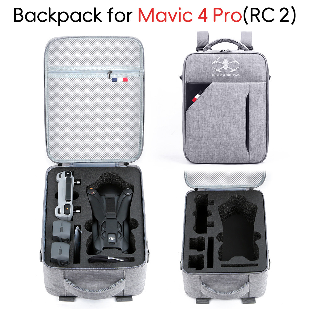 MAVIC สําหรับ มาวิค 4 มือโปร ถุงเก็บกระเป๋าเป้สะพายหลัง อาร์ซี 2ที่มีหน้าจอการควบคุมระยะไกล มาวิค 4กล่องเก็บป้องกันสาดจมูกอุปกรณ์เสริมไหล่เดียวข้ามไหล่ก