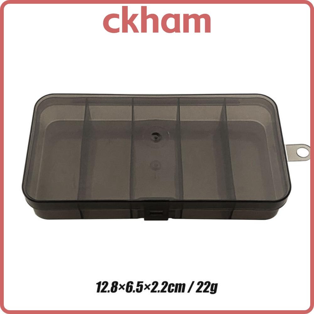 กล่องใส่อุปกรณ์ตกปลา ซีเคฮาม มันไป, กล่องเหยื่อพลาสติก 5 กริด, แขวนได้ เครื่องมือตกปลาโปร่งใส