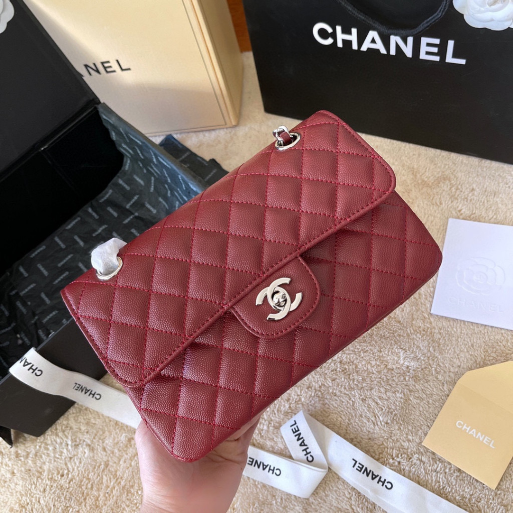 Ready Stock Lady Womens bag Lady Bag bag bag bag กระเป๋าหนัง Shoulder Flap Lady Classic bag bag bag 