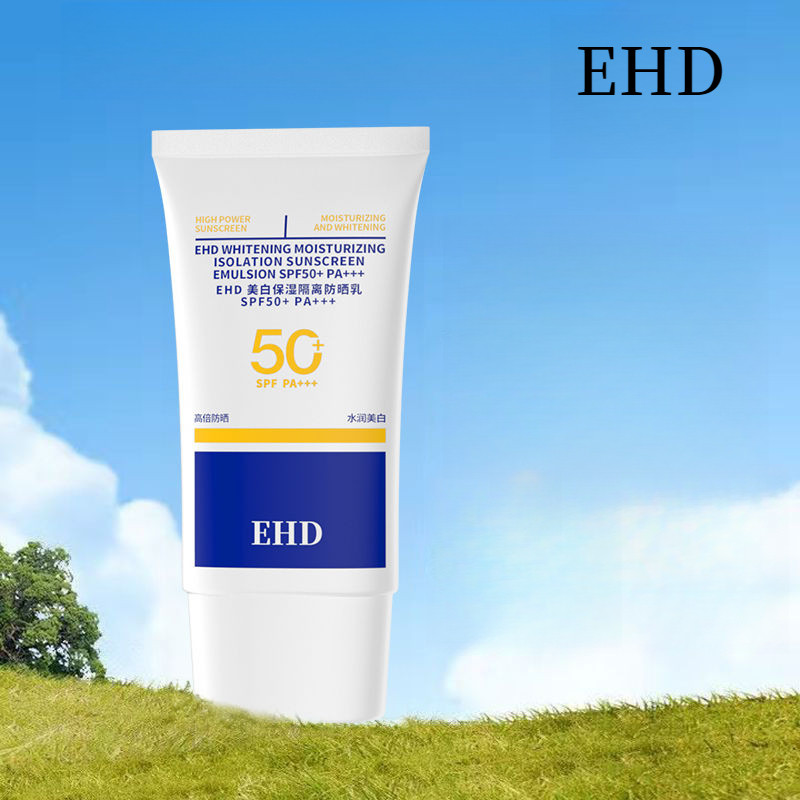 EHD ครีมกันแดดไวท์เทนนิ่ง 50x ป้องกันรังสียูวีไวท์เทนนิ่งและให้ความชุ่มชื้นทนทานกันน้ํา Sweatproof R