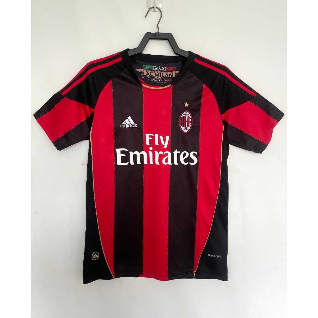 #AM 10-11 Home Retro Soccer Jersey Football #IBRAHIMOVIC #RONALDINHO #PATO