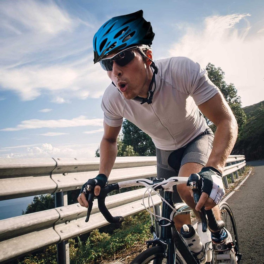 !! !️RCHMDSHPBIKEBOY หมวกกันน็อคจักรยานสกู๊ตเตอร์ระบายอากาศพร้อมไฟท้าย - BK-168