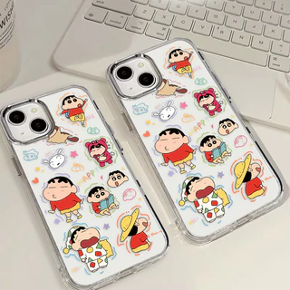 🍓สําหรับ เคสไอโฟน16 เคสโทรศัพท์ เคสนิ่ม For iPhone 11 13 12 14 15 Pro 7 8 16 Plus XR X XS Max เคส โปร่งใส น่ารัก เด็กซน