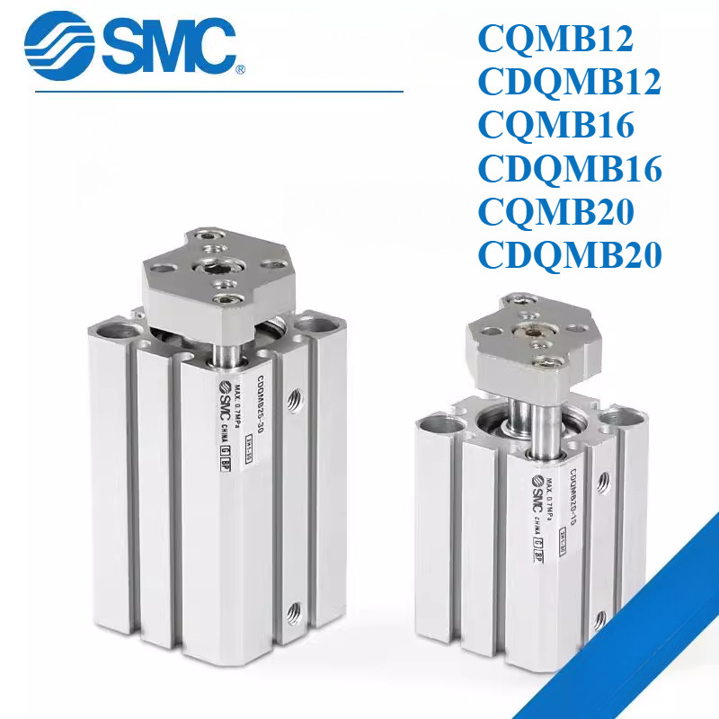 SMC นิวเมติกพร้อมคู่มือ Rod กระบอก CQMB12 CDQMB12 CQMB16 CDQMB16 CQMB20 CDQMB20-5-10-15-20-25-30-35-40-45-50