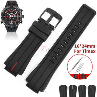 สายนาฬิกาข้อมือ ยางซิลิโคน กันน้ํา 16*24 มม. สําหรับ Timex W…