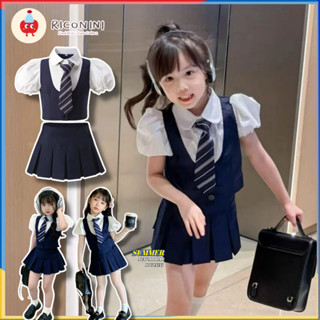 Girls Academy Style Set Girls JK Uniform สองชิ้นชุดแฟชั่นเด็…