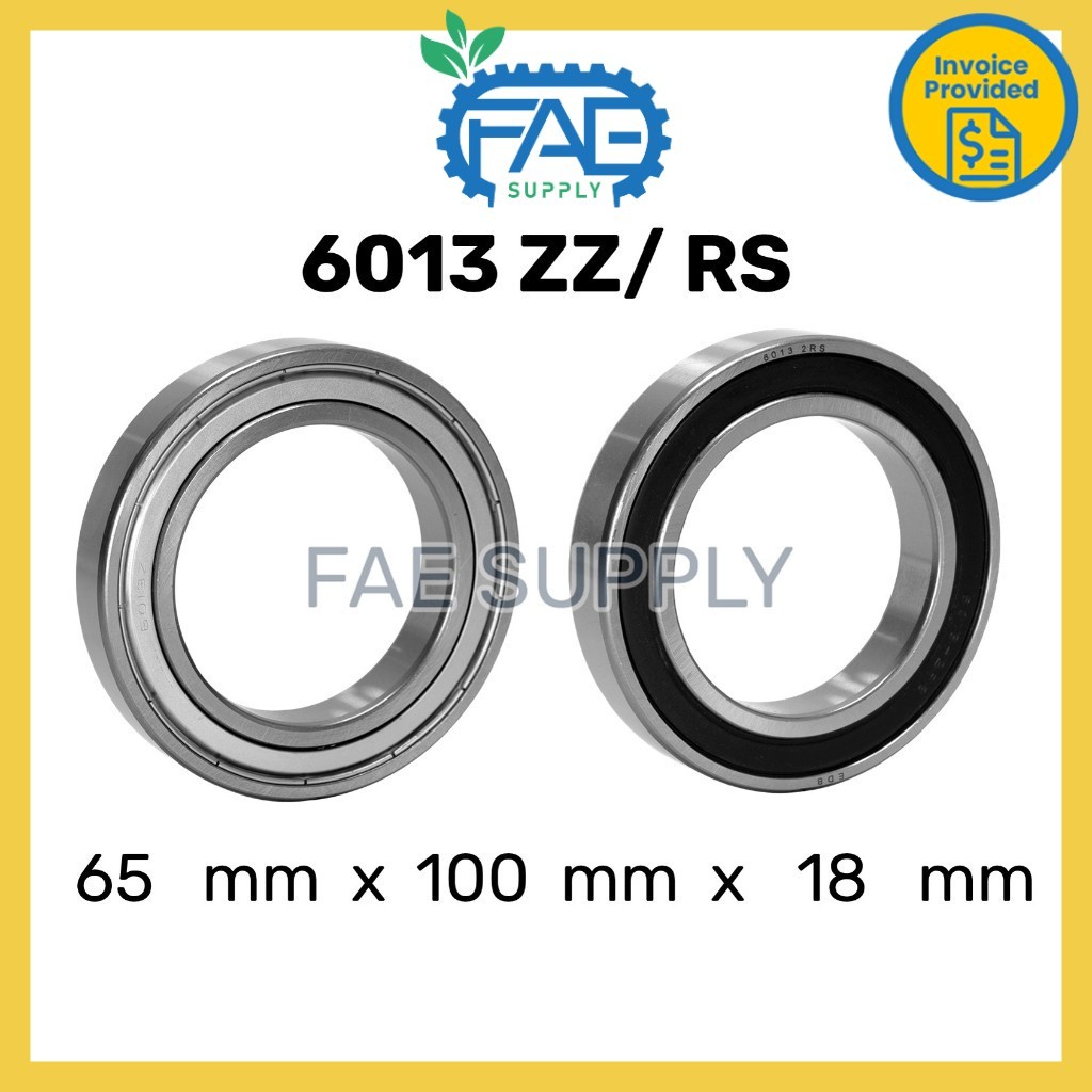 6013ZZ 6013RS 6013 Ball Bearing Deep Groove 65*100*18 mm