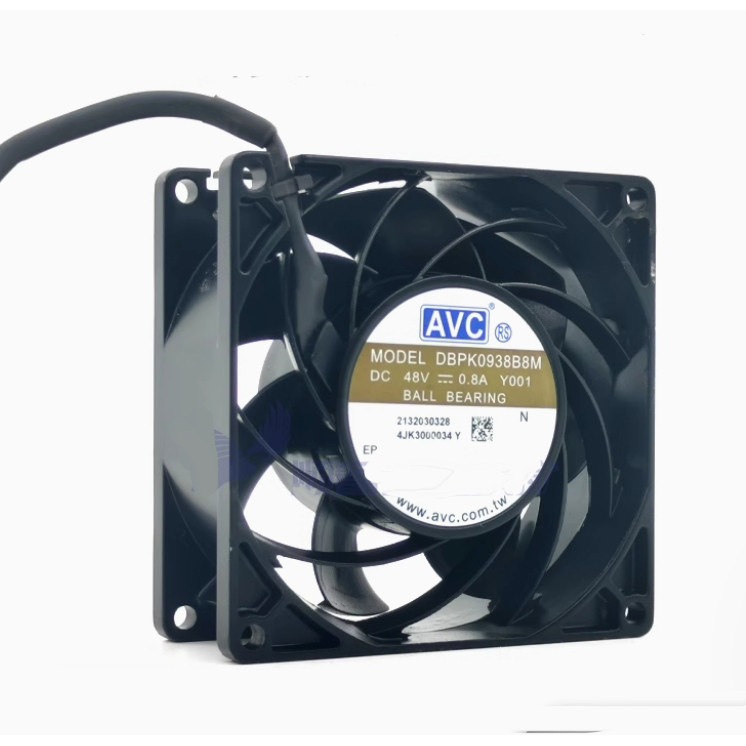 AVC DBPK0938B8M-Y001 48V 0.8A 9x9x3.8CM พัดลมระบายความร้อนโลหะ