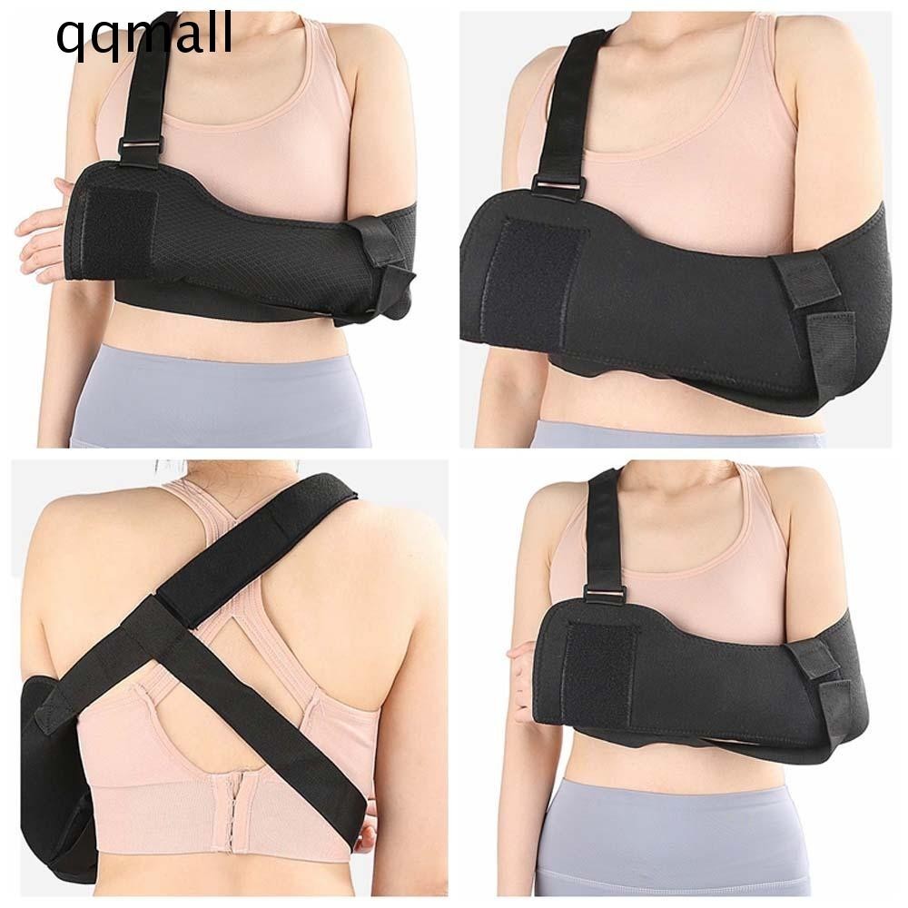 QQMALL Shoulder Arm Sling, Rotator Cuff Fracture Supplies Shoulder Immobiliser, Adjustable Wrist For