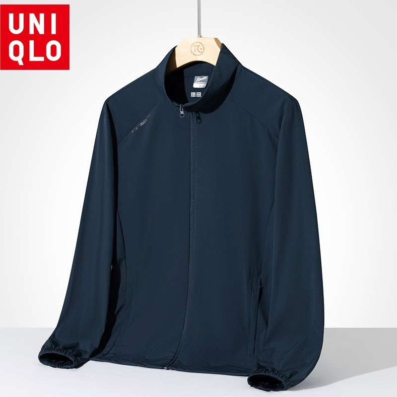 เสื้อแจ็คเก็ตผู้ชาย น้ำหนักเบามากแห้งเร็ว และป้องกัน UV ไซส์ L-5XL เหมาะสำหรับฤดูร้อน