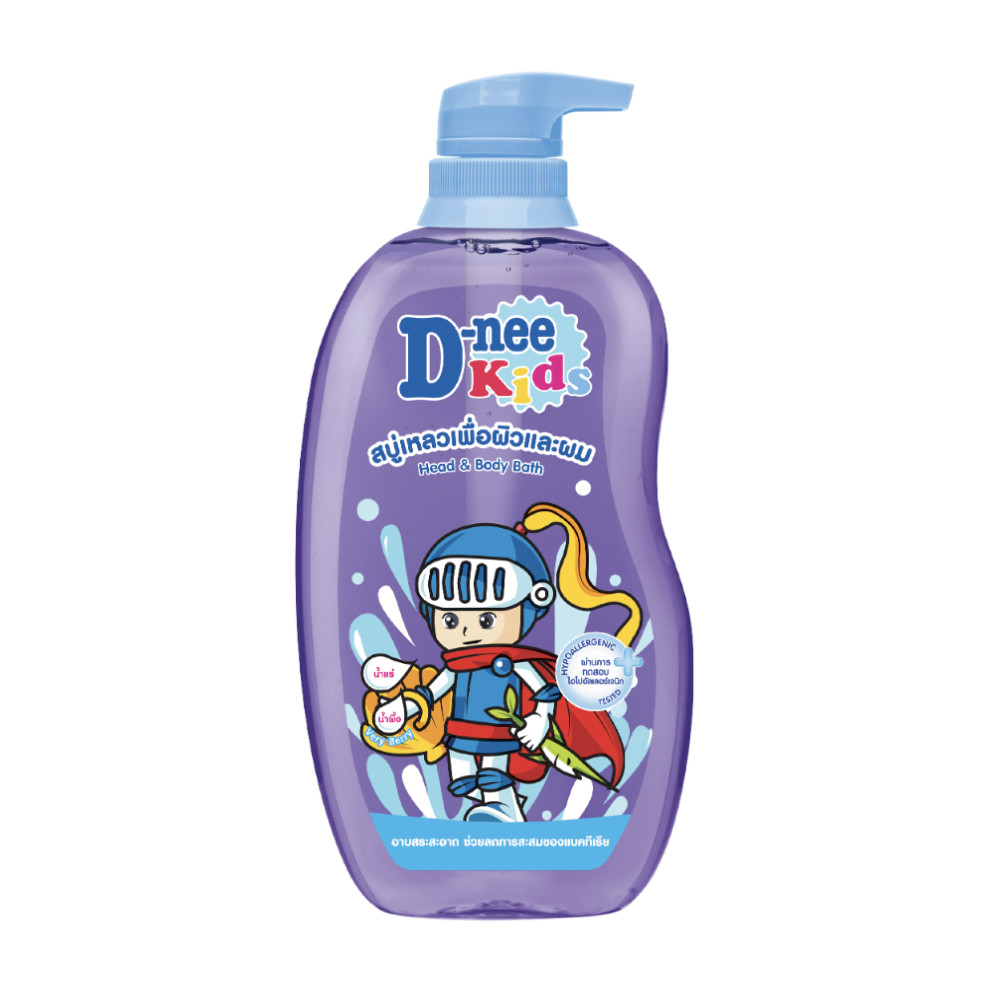 D nee kids ดีนี่คิดส์ สบู่เหลว เพื่อผิวและผม อาบและสระ ขวดใหญ่ จัมโบ้ 600 มล. - รูปที่ 3