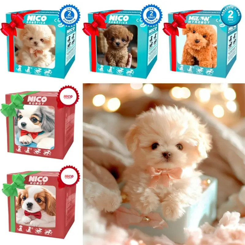 New Plush Robot Puppy Interactive Walking Simulated Puppy Barking Tail Wagging Puppy Plush Toy Chilr