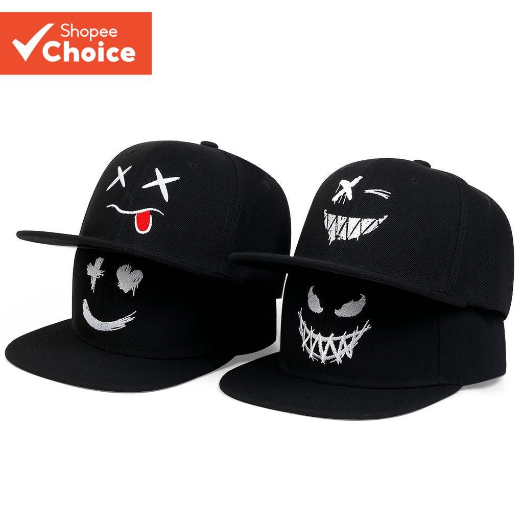 1 Unisex Grimace ปัก Hip-Hop หมวกกลางแจ้งปรับครีมกันแดดบังแดดหมวกลําลองเหมาะสําหรับผู้ชายผู้หญิง Four Seasons Travel Travel Seaside Party Unique Street