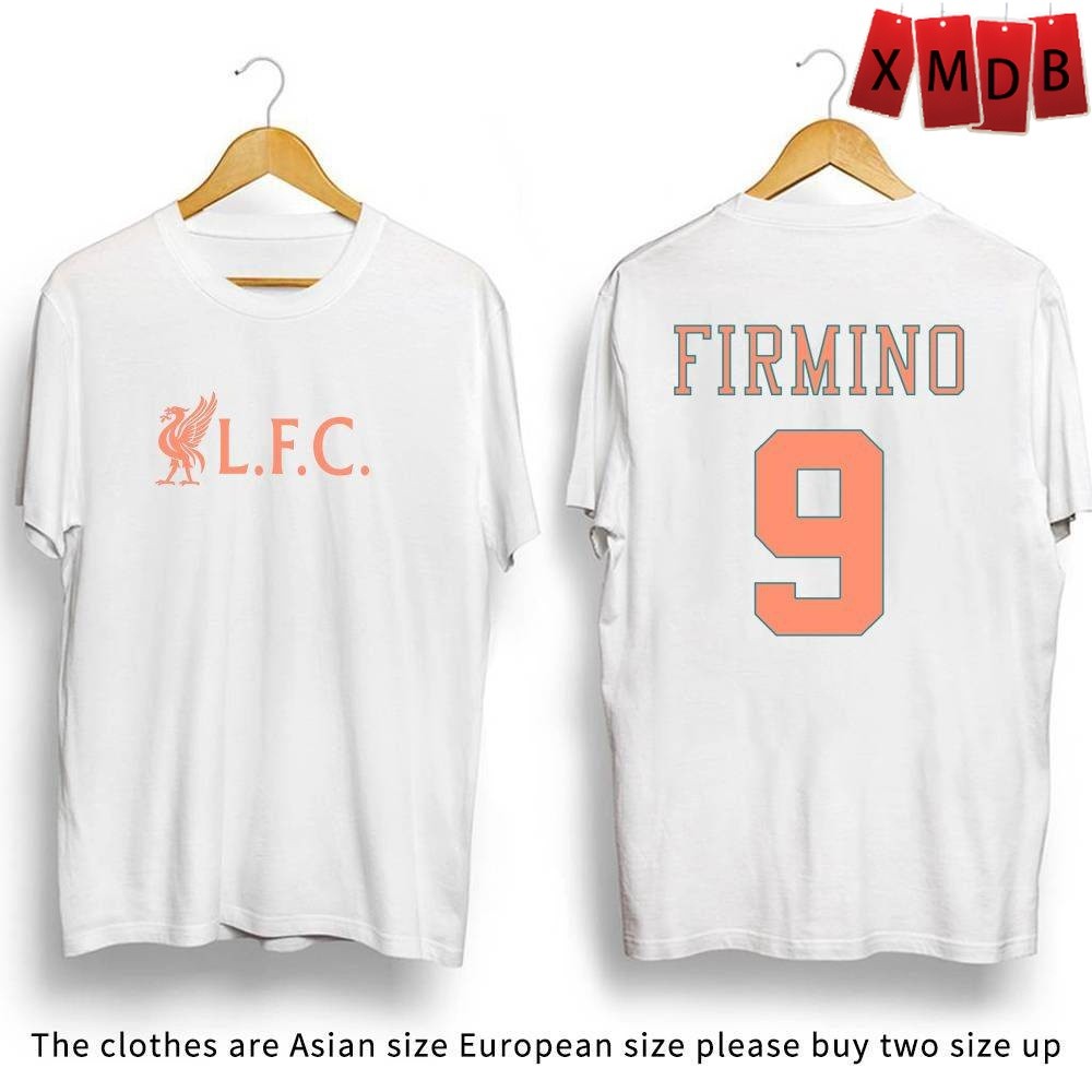 ส่งไวจากไทย เสื้อเชิ้ตผู้ชาย Jason Liverpool LFC Firmino คอตตอน คอลูกเรือ ใส่สบายสุดๆ S-5XL