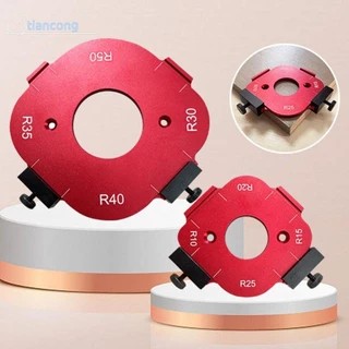 TIANCONG 1/2 ชิ้นรอบมุมตําแหน่งแม่พิมพ์,อลูมิเนียมอัลลอยด์นํากลับมาใช้ใหม่ R10-R50 รัศมีจิ๊ก,งานไม้ 4 ใน 1 งานไม้เราเตอร์แม่แบบ
