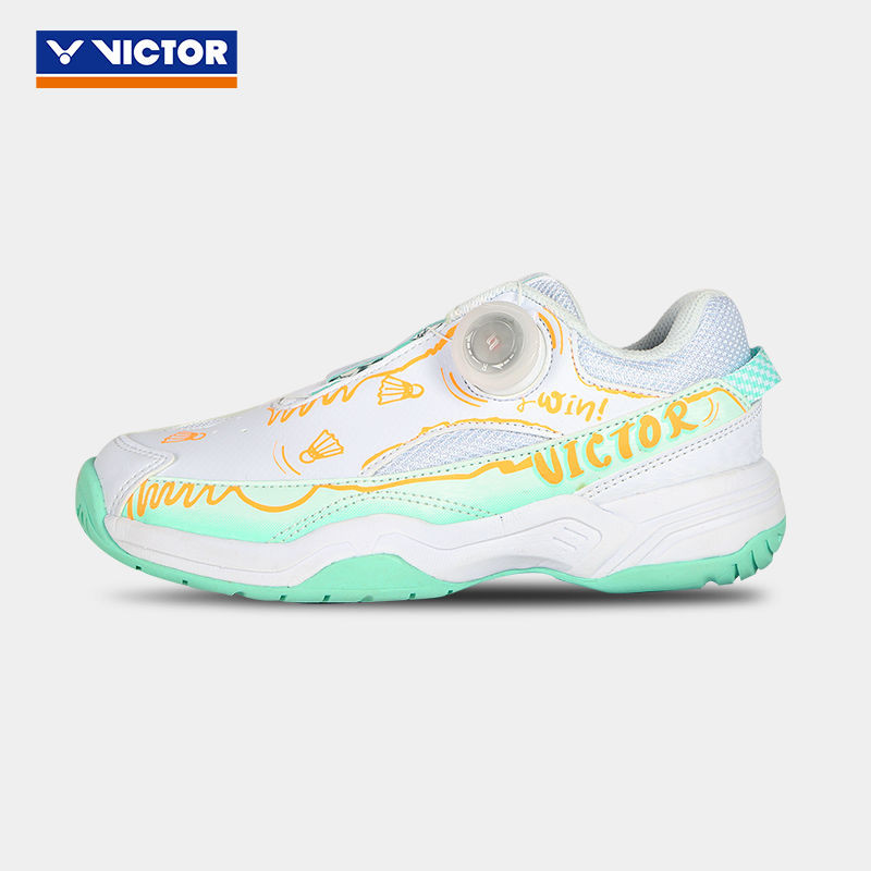 รองเท้าแบดมินตันของแท้ VICTOR สำหรับเด็กและวัยรุ่น รองเท้าฝึกซ้อมกีฬา กันลื่น ระบายอากาศ A170II