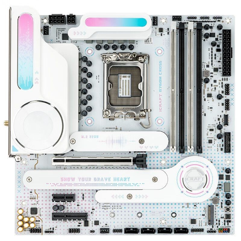 ชุดเมนบอร์ด CPU Mingquan B760M Gaming Heart Aijia CROSS D5 พร้อม 12600KF/13600KF