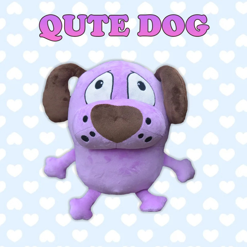 TreasuringU Purple Dog Plush Toys Cartoon Animals Fluffy Dolls Kawaii Dog Stuffes Toy Plushie Eggpla
