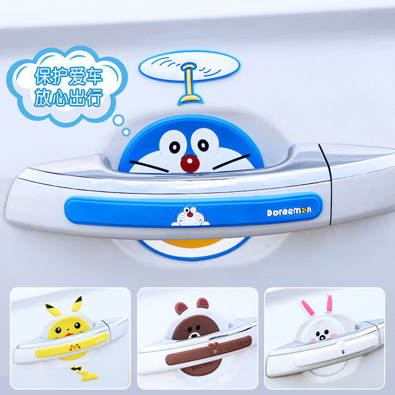 Car Car Door Bumper Strip Handle Door Knob Stickers Handle Invisible Anti-Scratch Protection Sticker