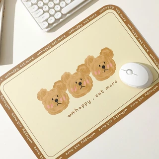 🏷️[Home]🐻 แผ่นรองจาน หนังPU 30*45 กันน้ํา แผ่นรองแก้ว ที่รองจาน&ที่รองแก้ว บนโต๊ะอาหาร ทนความร้อน🐻 ลายหมี Bear สุดน่ารัก