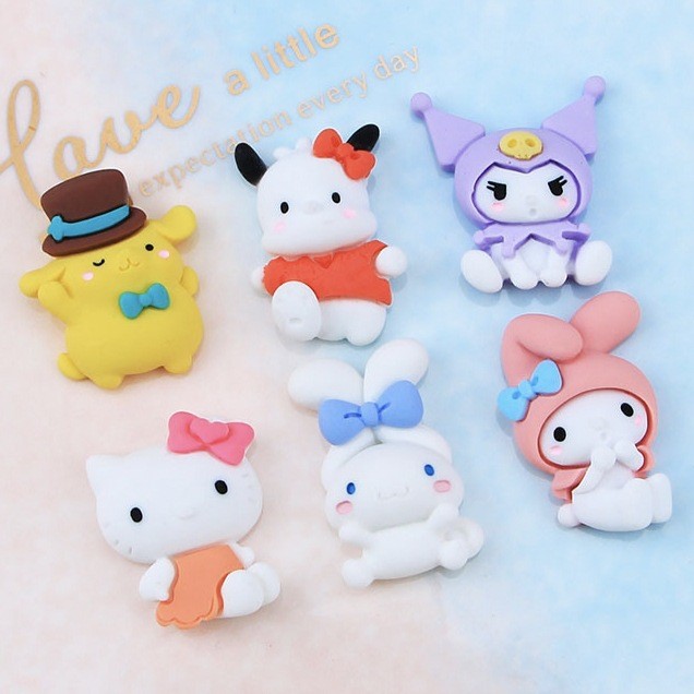 10 ชิ้น อุปกรณ์เสริมเรซินหยกสุนัขผู้สูงศักดิ์ Meimei Di DIY กาวครีม สติ๊กเกอร์เคสโทรศัพท์ แม่เหล็กติดตู้เย็น วัสดุตกแต่ง