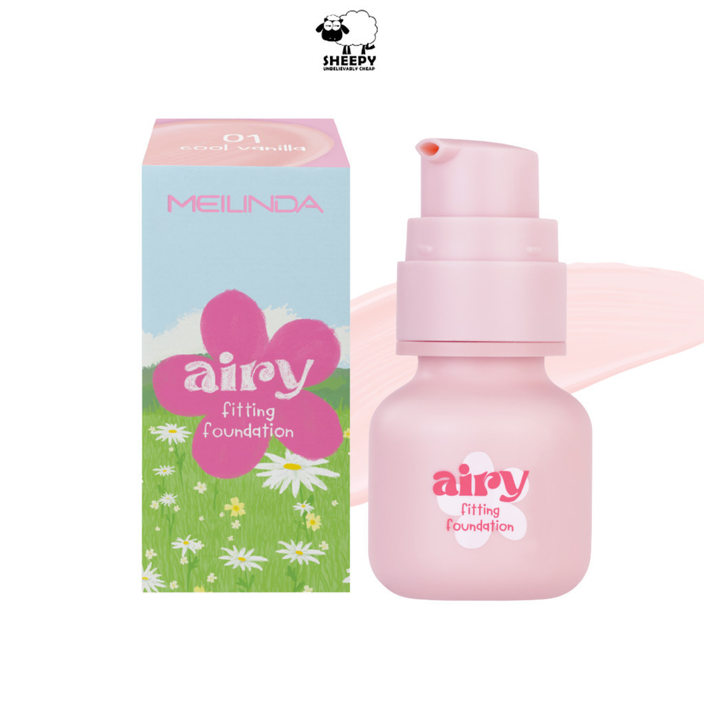 Meilinda Airy Fitting Foundation แอร์รี่ ฟิตติ้ง ฟาวน์เดชั่น รองพื้น เนื้อครีม (MC8021)