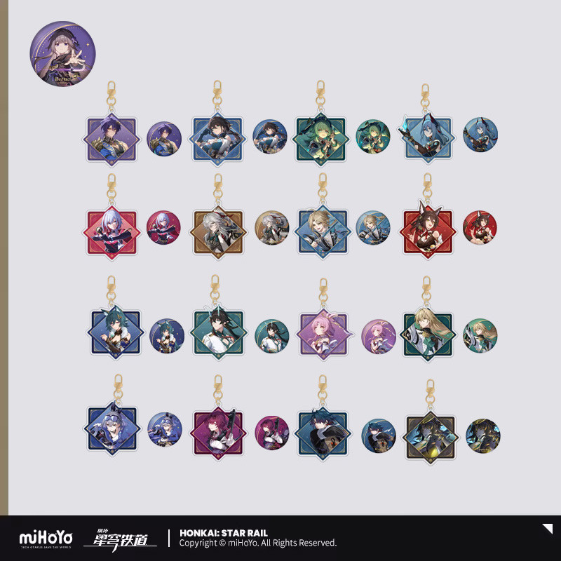 Sunsyea Honkai Star Rail สินค้าอย่างเป็นทางการ miHoYo เดิมแท้ XJLX Series Badge Dan Heng Blade Jing 