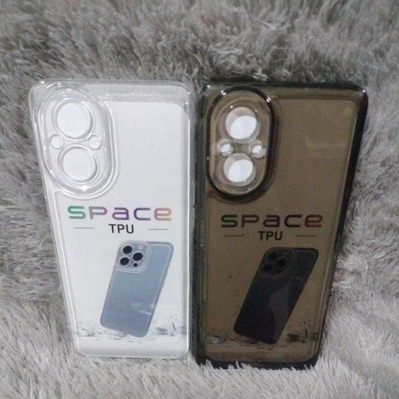 Softcase OPPO RENO 7Z / 8Z Silicone Clear Black Case Casing Clear Black Space Transparent