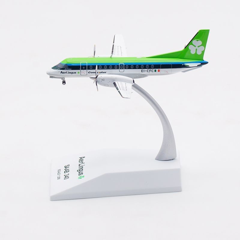Jcwings 1: 200 โมเดลเครื่องบินโลหะผสม Irish Airlines Saab 340 EI-CFC